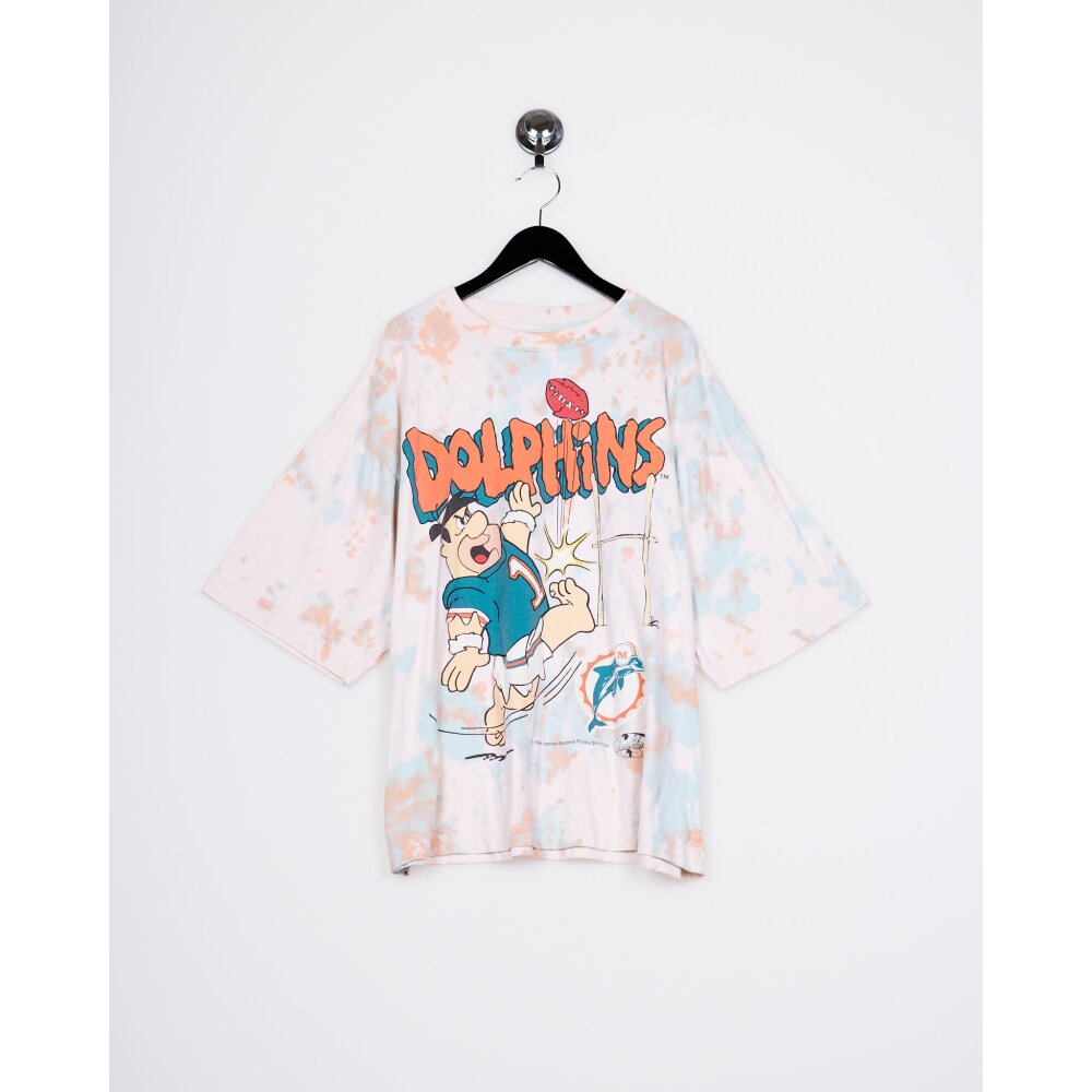 Vintage 1994 Miami Dolphins Fred Flintstone T-Shirt (L/XL)