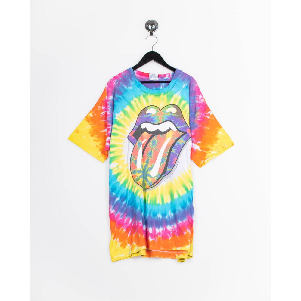1994 Liquid Blue Rolling Stones Vintage Tie Dye T-Shirt (XL)