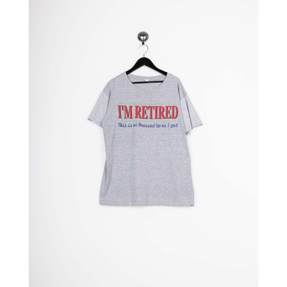 Vintage ``I Am Retired`` Single Stitch T-Shirt (M)