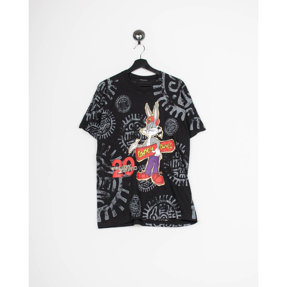 Vintage Bugs Bunny Looney Tunes Single Stitch All Over Print T-Shirt (M/L)