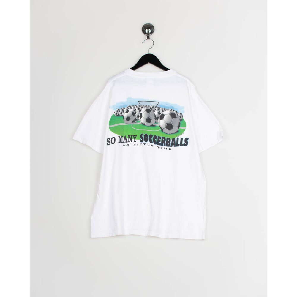 Soccer Balls Vintage Single Stitch T-Shirt (L/XL)